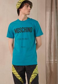 MOSCHINO T-shirt estampada - turquoise