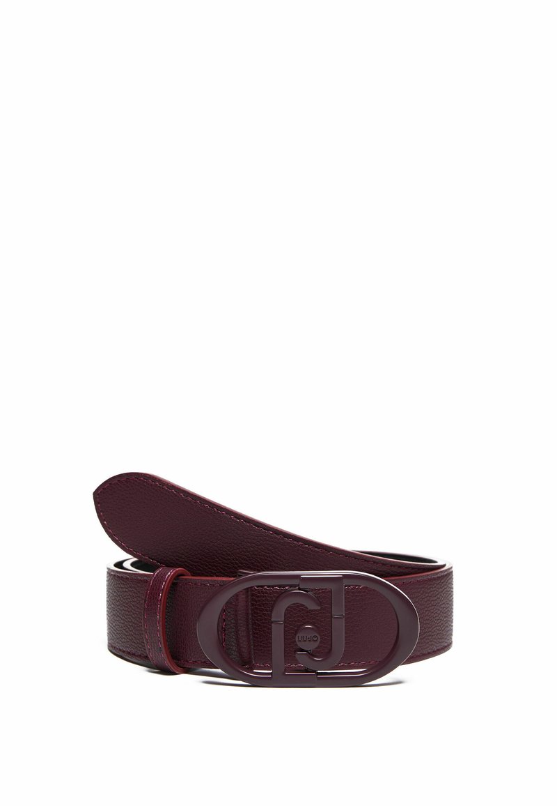 LIU JO WITH LOGO BUCKLE - Remen - bordeaux