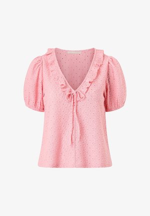 Ellos Collection, OBERTEIL MIT EINEM LOCH-MUSTER. - Blouse - corall