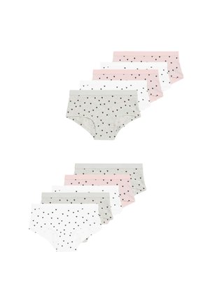 10PK RICH HEART - Trusser - white grey pink