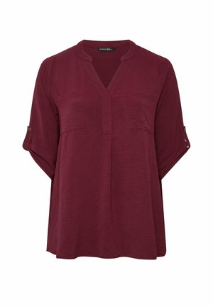Evans, PLUS SIZE SHIRTS - Blouse - burgundy
