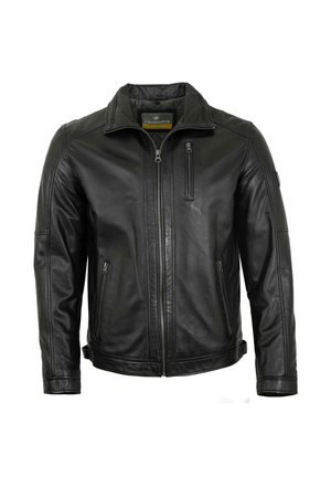 PERTH - Leather jacket - schwarz