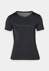 PERFORMANCE CREWNECK BACK CUT - Printtipaita - black