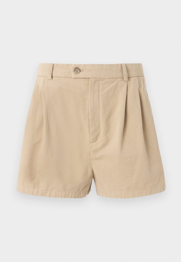 HIGH WAIST PLEATED - Shorts - beige2