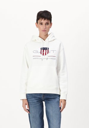 ARCHIVE SHIELD HOODIE - Mikina - ecru