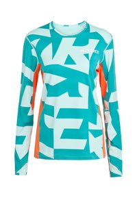 Adidas Terrex MULTI SYN - Hosszú ujjú felső - semi flash aqua semi impact orange