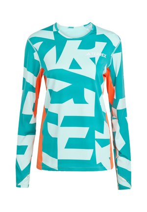 Adidas Terrex MULTI SYN - Longsleeve - semi flash aqua semi impact orange