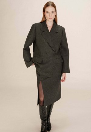 THOMAS - Manteau court - anthracite