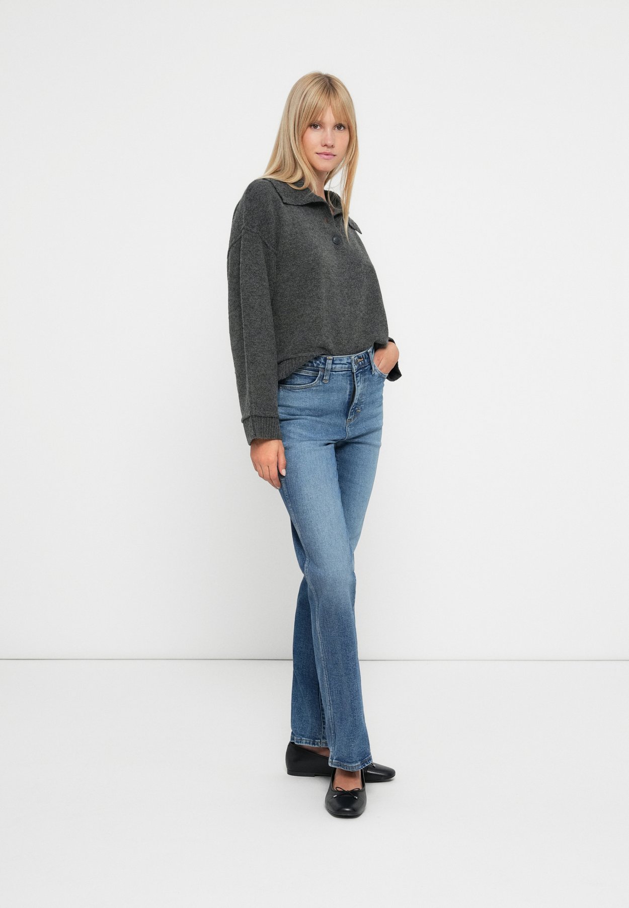 ONLHAZE LIFE BUTTON UP HIGHNECK