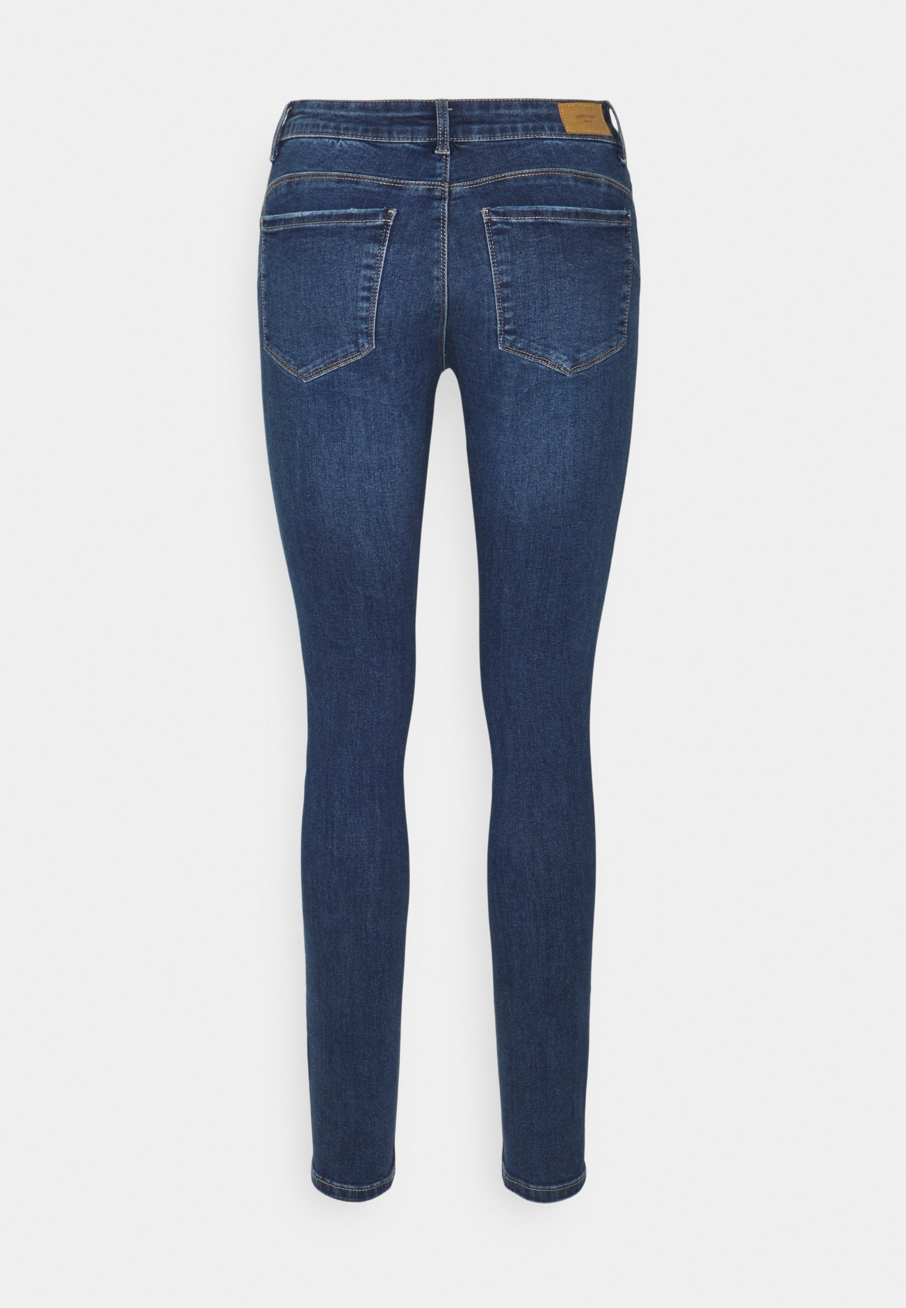 Vero Moda VMSEVEN PUSH UP - Aptempti džinsai - medium blue denim/mėlynų  džinsų - Zalando.lt