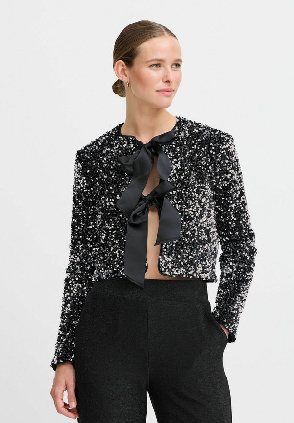 BYPAILLET BOW - Blazer - silver sequin mix