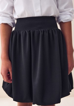 Next REGULAR FIT - PULL ON STRETCH BUBBLE HEM - A-silueta svārki - black