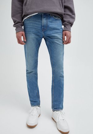 PULL&BEAR Jeans Straight Leg - mottled light blue