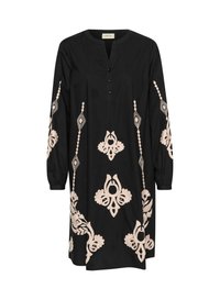 Cream Robe de jour - oriental black offwhite