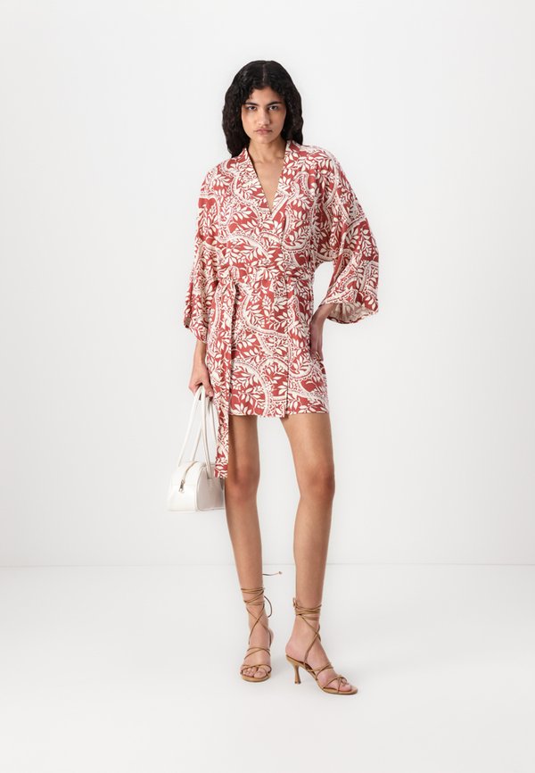 VMBALI KIMONO - Summer jacket - marsala2