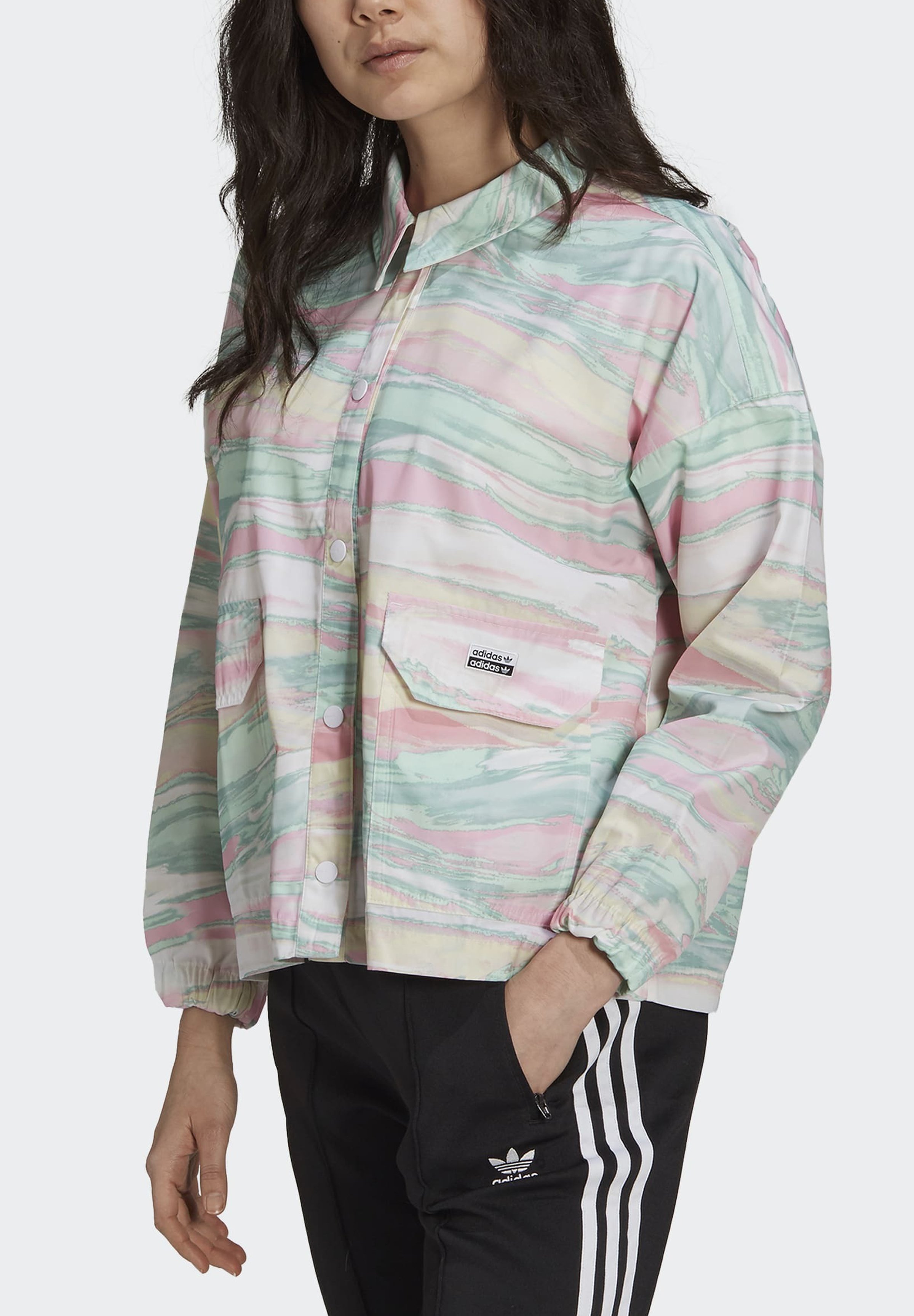 multi coloured adidas jacket