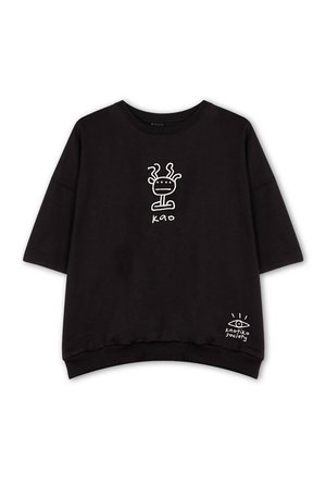 Kaotiko URBAN BOY OVERSIZE UNISEX - Printtipaita - black