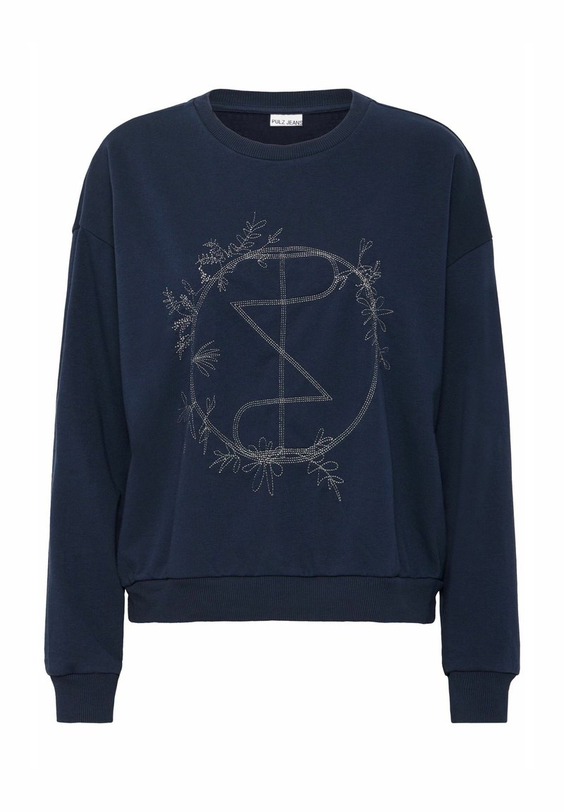 PULZ Sweater blauw PULZ Sweater blauw