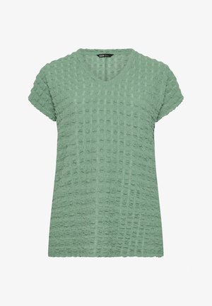 Yours Clothing, BUBBLE TEXTURED T-SHIRT - T-shirts print - light green