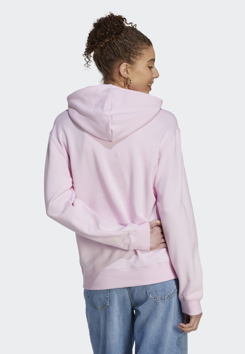 adidas Sportswear - ESSENTIALS LINEAR - Felpa con cappuccio - clear pink white, Ingrandire