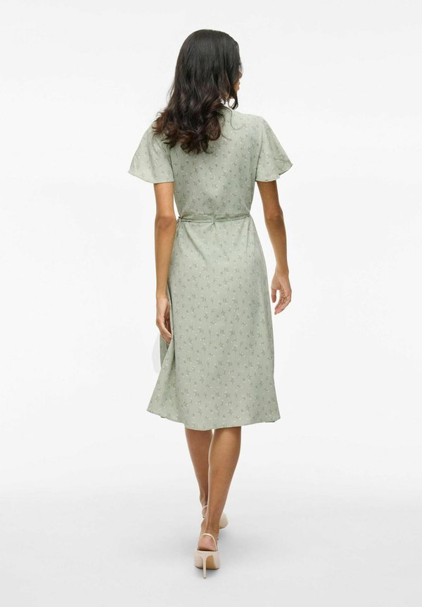 VILOVIE WRAP DRESS - Day dress - desert sage2