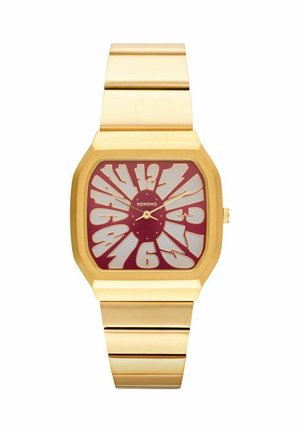 MAX FLOWER - Montre - gold/maroon/blue