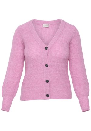 Kaffe Curve ELLA - Chaqueta de punto - cyclamen melange