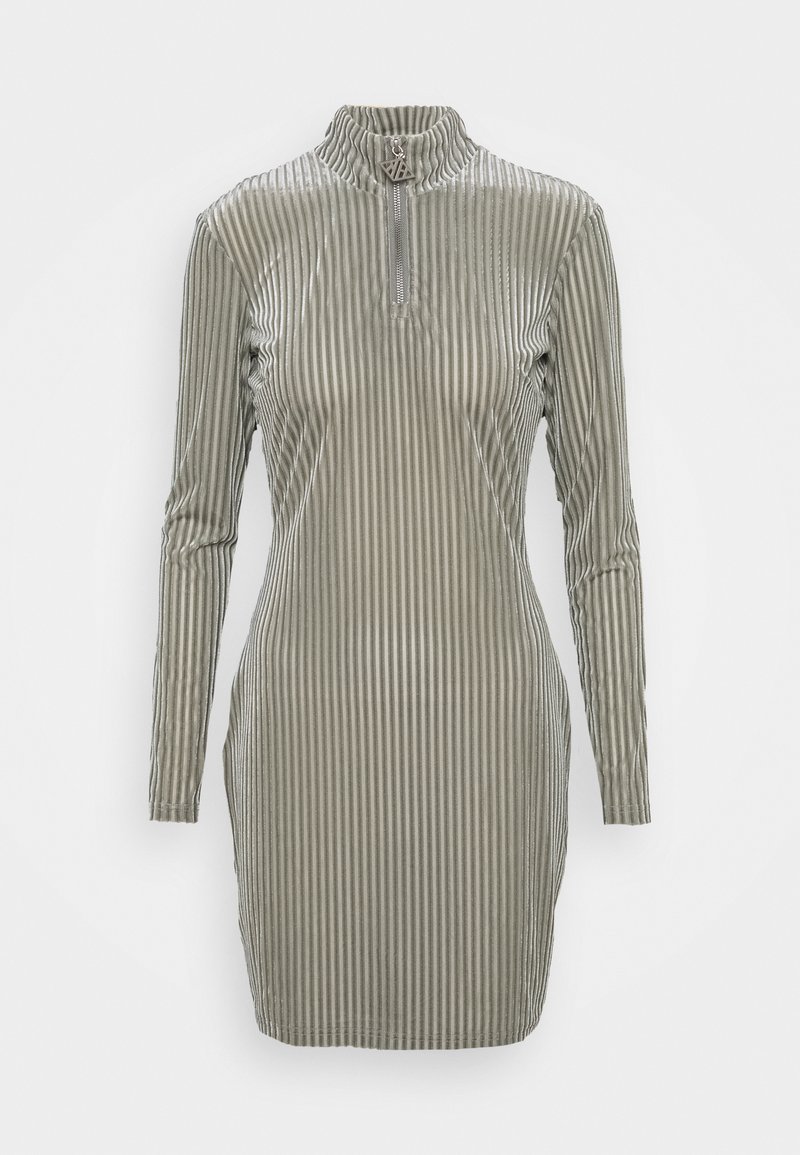 Damen Bekleidung | Han Kjøbenhavn HALF ZIP DRESS Etuikleid silver/silberfarben - MB71793 Damen Bekleidung | Han Kjøbenhavn HALF ZIP DRESS Etuikleid silver/silberfarben - MB71793
