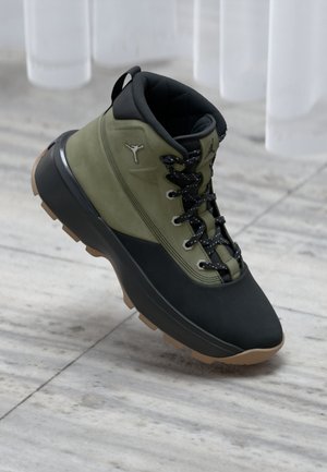 JORDAN CITY BOOT - Snørestøvletter - med olive/black/dark brown