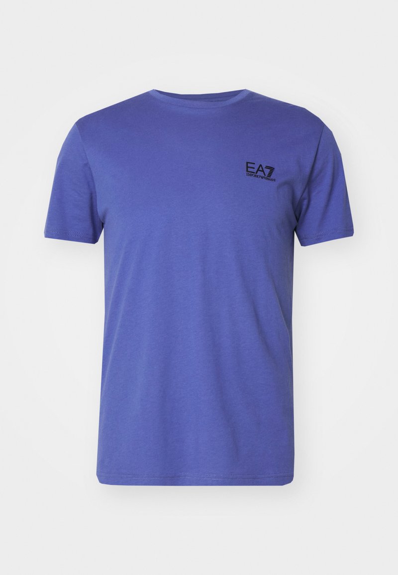 EA7 Emporio Armani T-shirt basic blauw EA7 Emporio Armani T-shirt basic blauw