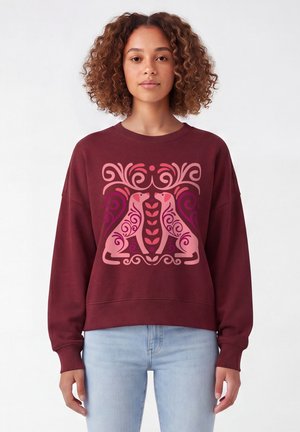 watapparel, HUNDELIEBE - Sweatshirt - burgundy