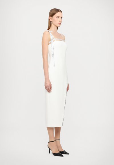 David Koma CRYSTAL TRIM DETAIL OPEN LEG DRESS - Svečana odjeća - white/silver