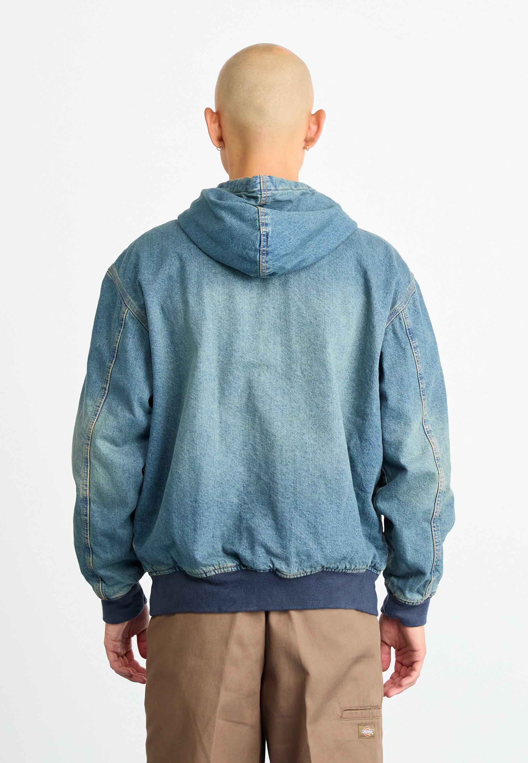 Dickies HILHAM - Kurtka Bomber/farbowany denim - Zalando.pl