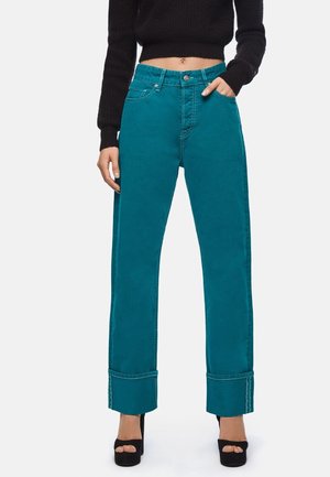 Straight leg jeans - green