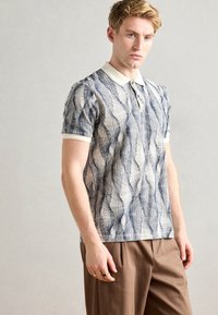 Scotch & Soda MICRO ALLOVER PRINT REGULAR FIT - Polo - navy