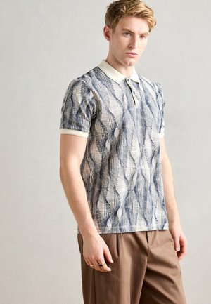 Scotch & Soda MICRO ALLOVER PRINT REGULAR FIT - Polo shirt - navy