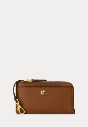 Lauren Ralph Lauren, LEATHER L-ZIP CARD CASE - Portefeuille - lauren tan