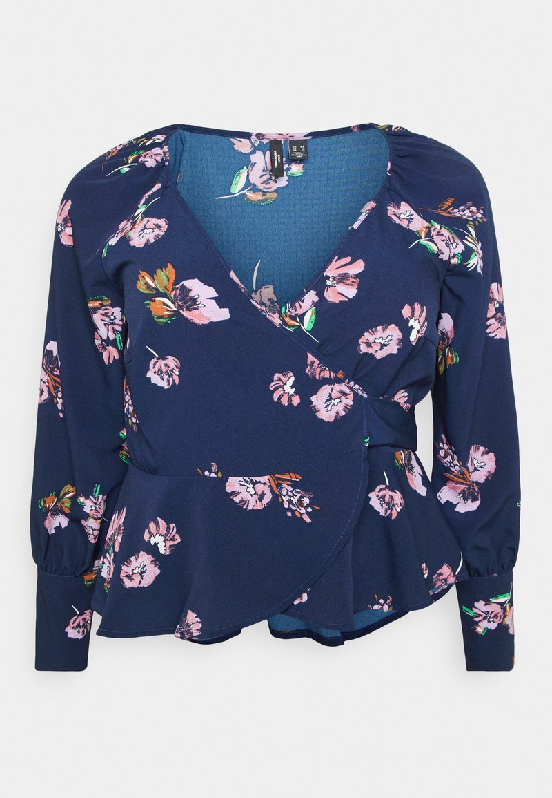 Vero Moda Curve Blouse donkerblauw Vero Moda Curve Blouse donkerblauw