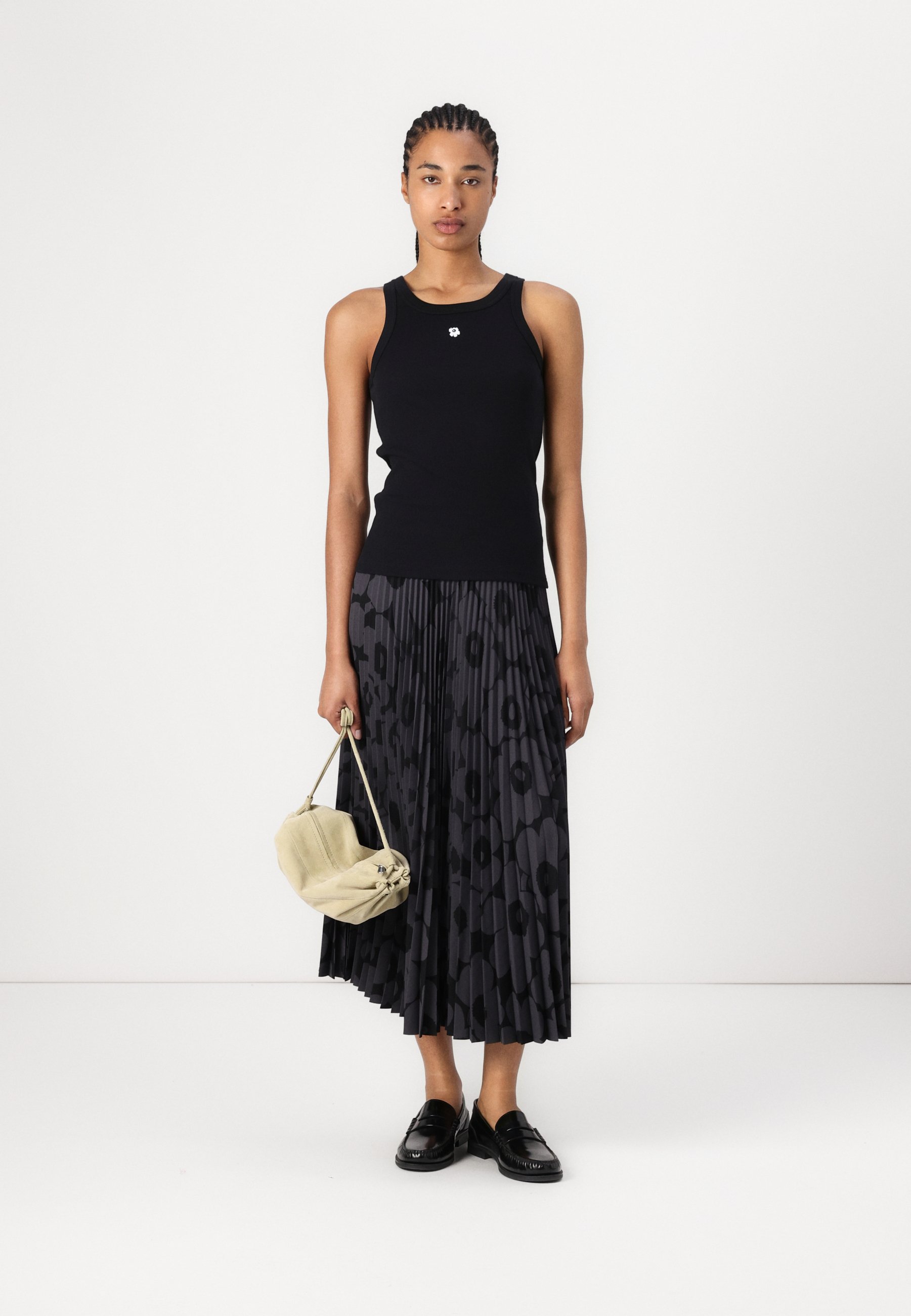 Marimekko KEDOL UNIKKO TANK - Toppi - black/white/musta - Zalando.fi