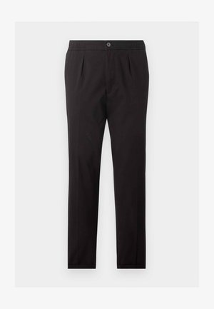 Pier One by Zalando, STRAIGHT LEG FORMAL - Pantalones - black/white