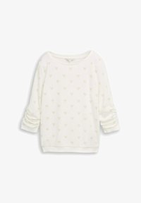 Izbrano, off white tonal heart print