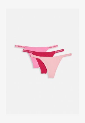 Juicy Couture, 3 PACK - Танга - wild orchid/persian red/pink