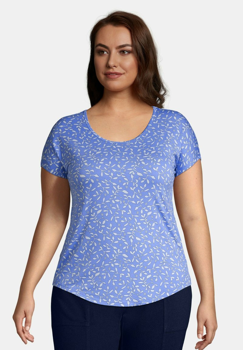 LANDS' END Tshirts print chicory blue floral/blå Zalando.dk