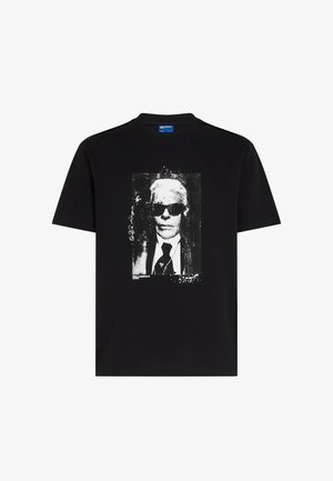 Karl Lagerfeld Jeans, KARL PRINT - Tričko s potlačou - black