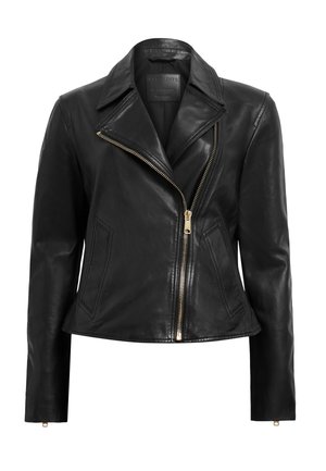 AllSaints VELA BIKER - Leather jacket - black