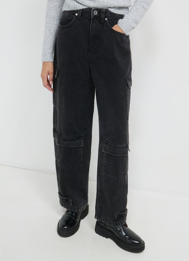 Calliope VITA ALTA  - Jeans a sigaretta - nero