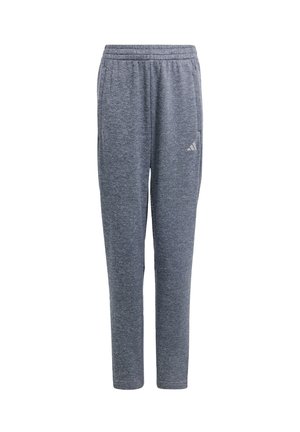 adidas Sportswear AEROREADY SEAMLESS KNIT KIDS - Tracksuit bottoms - legend ink metallic   reflective silver