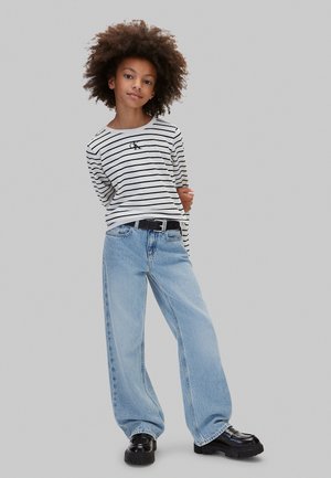 Calvin Klein Jeans, CALVIN KLEIN JEANS KIDS' STRIPE LONG SLEEVE T-SHIRT - Long sleeved top - turtledove
