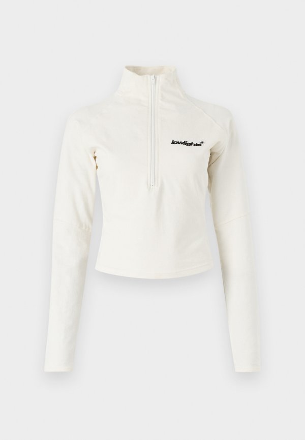 BASIC LOGO WOMAN ZIP LONG SLEEVE - Sweatshirt - ecru2