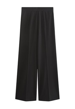 New Look, JERSEY WIDE LEG TROUSERS - Stoffhose - black